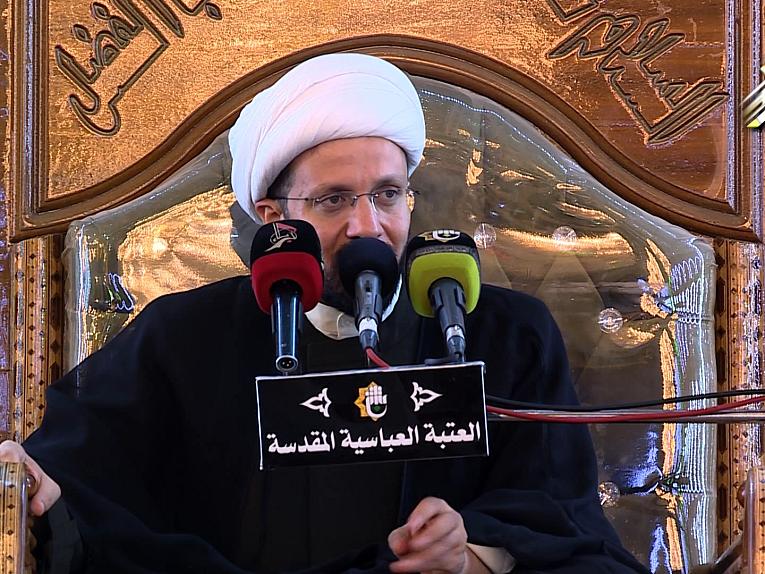 محاضرة الشيخ عبد الصاحب الطائي في الصحن العباسي الشريف 24 رمضان 1439ه